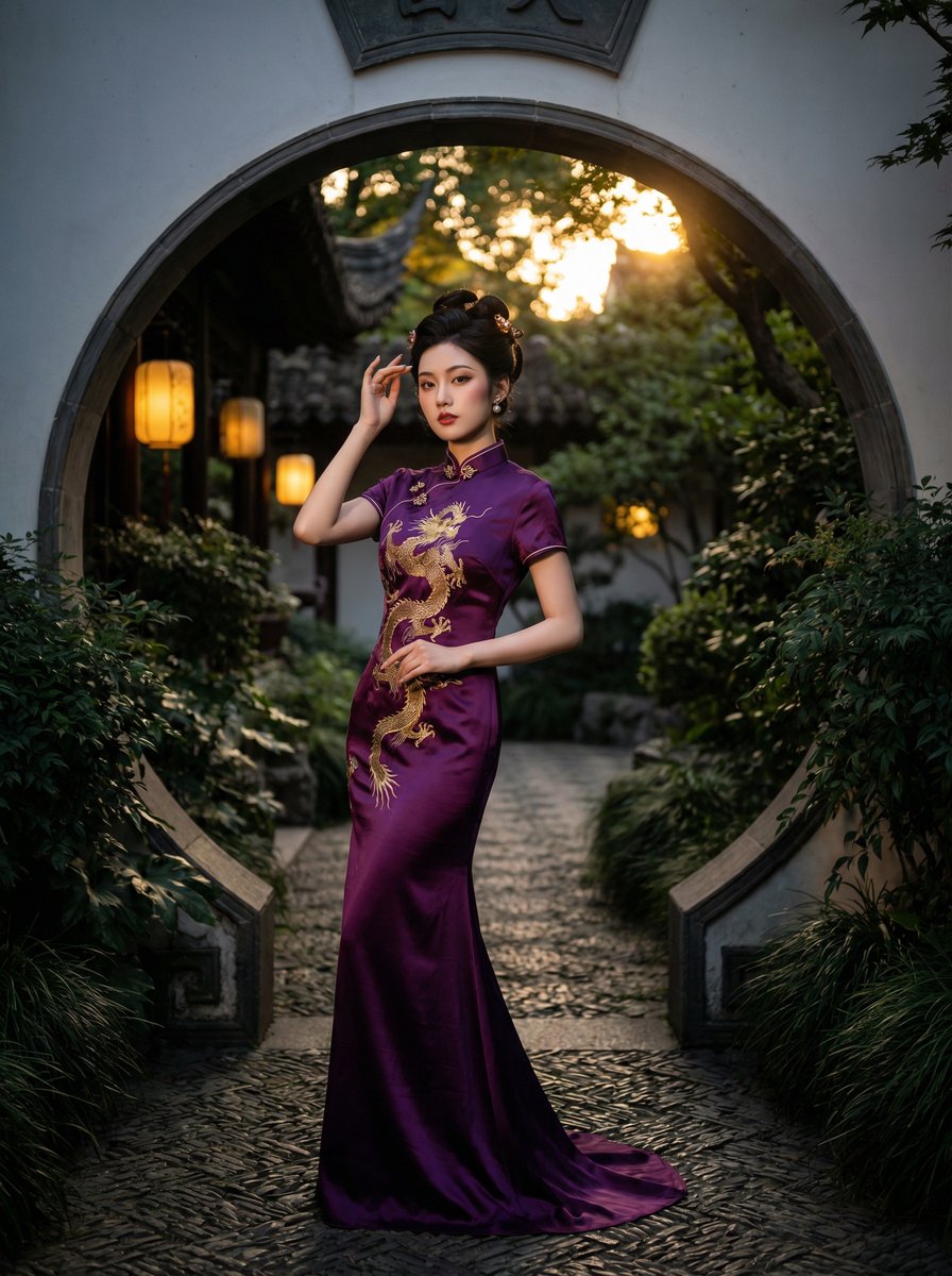 老司机国风旗袍视频拍摄